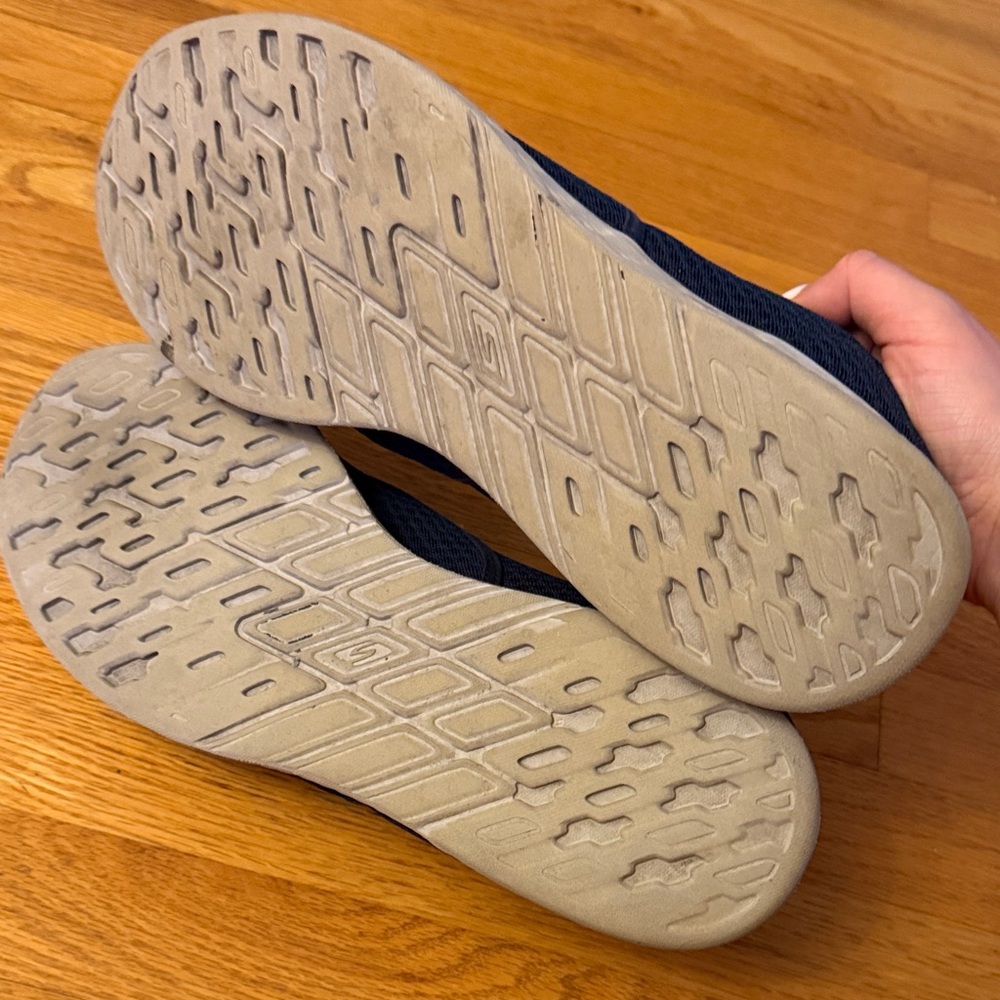 Skechers Men's Navy Slip-On Mesh Casual Sneakers - Picture 6 of 6